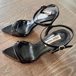 Steve Madden Black Strappy Sandals